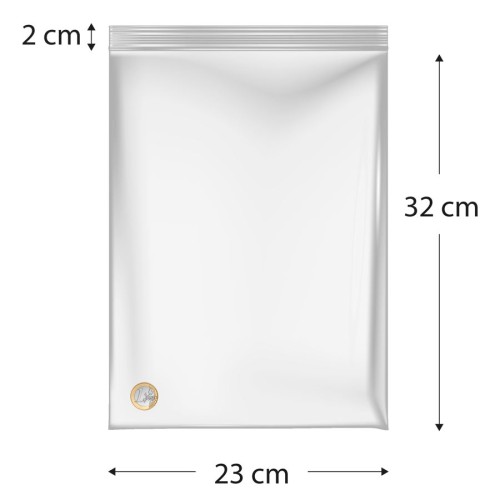 Sacos de polietileno com fecho reutilizável