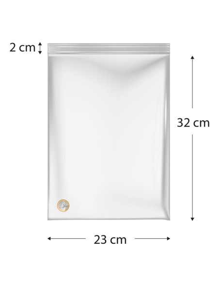 Sacos de polietileno com fecho reutilizável