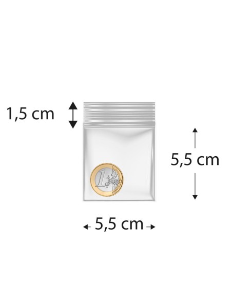 Sacos de polietileno com fecho reutilizável