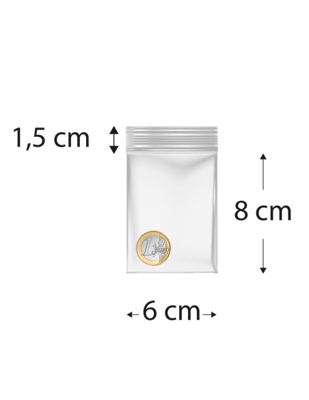 Sacos de polietileno com fecho reutilizável