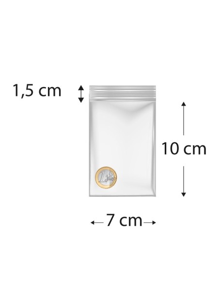 Sacos de polietileno com fecho reutilizável