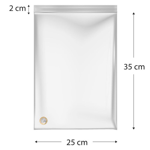 Sacos de polietileno com fecho reutilizável