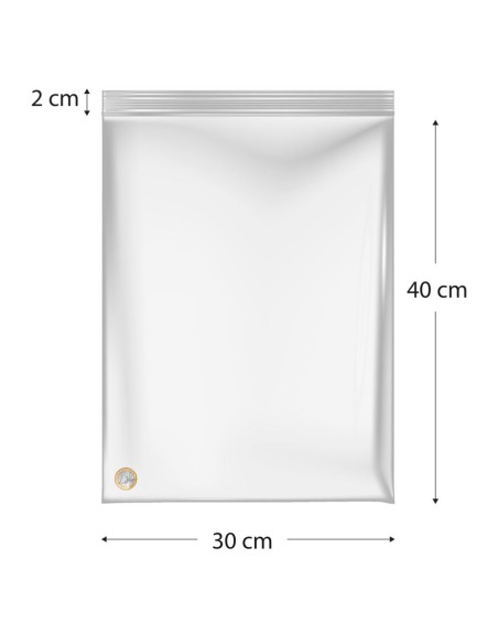 Sacos de polietileno com fecho reutilizável