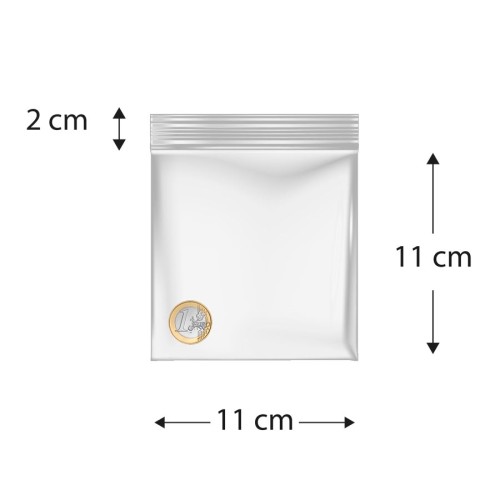 Sacos de polietileno com fecho reutilizável