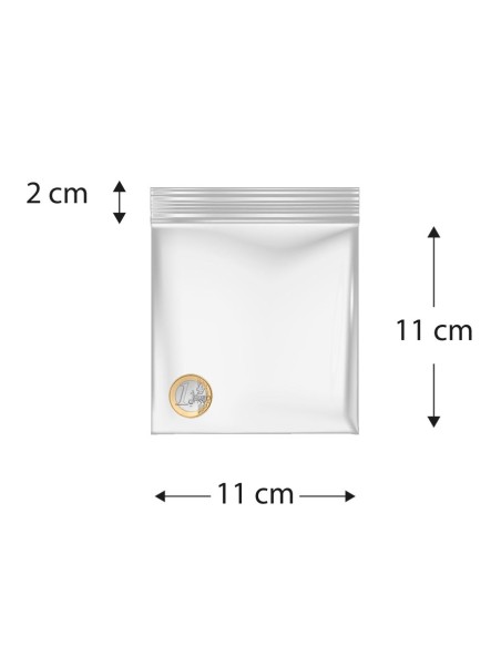 Sacos de polietileno com fecho reutilizável