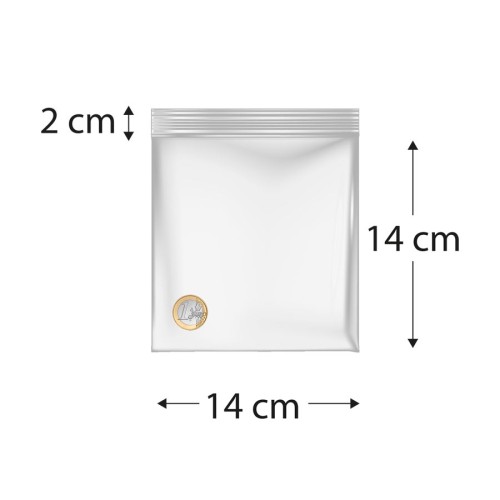 Sacos de polietileno com fecho reutilizável