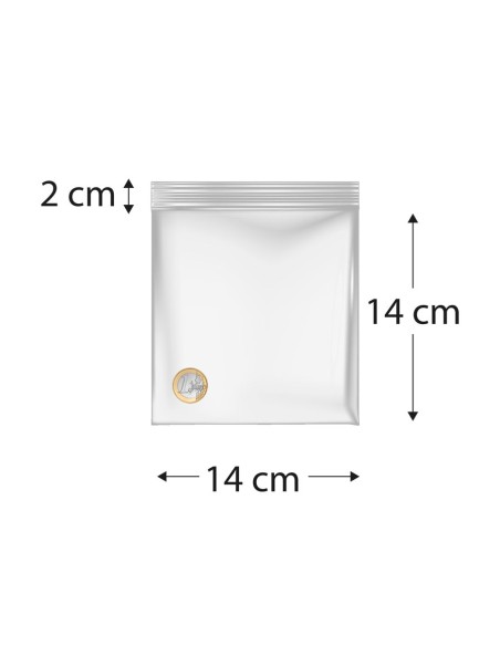 Sacos de polietileno com fecho reutilizável