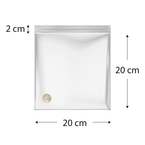 Sacos de polietileno com fecho reutilizável