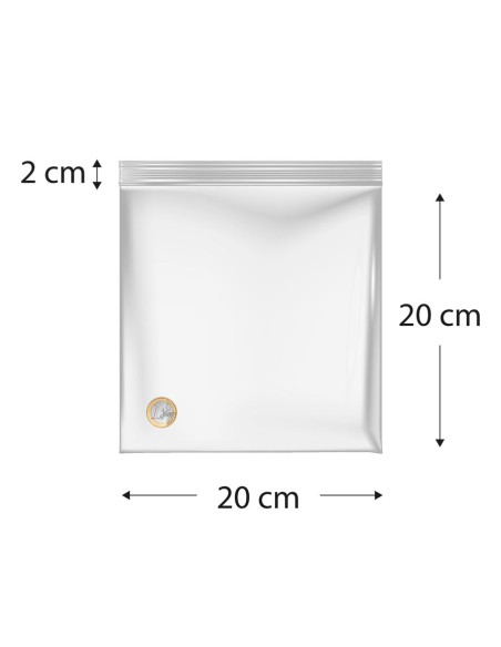 Sacos de polietileno com fecho reutilizável