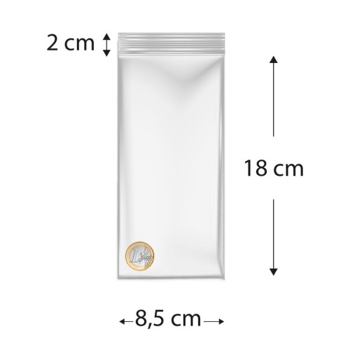 Sacos de polietileno com fecho reutilizável