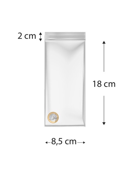 Sacos de polietileno com fecho reutilizável