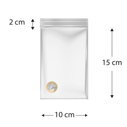 Sacos de polietileno com fecho reutilizável