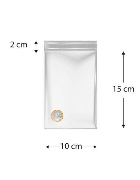 Sacos de polietileno com fecho reutilizável