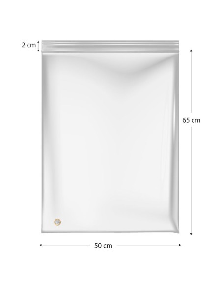 Sacos de polietileno com fecho reutilizável