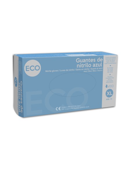 Guantes de Nitrilo ECO s/polvo 3gr, AQL 1.5