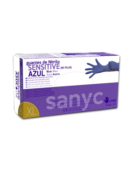 Nitrile Sensitive Powder Free Gloves, 3.5gr, AQL 1.5
