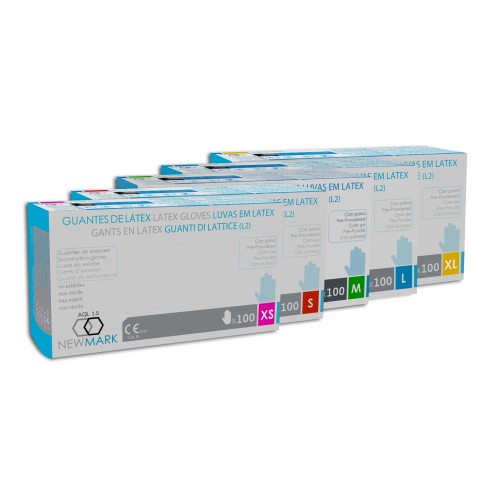 Luvas de látex com pó, 5 g, AQL 1.5 | Uniuso
