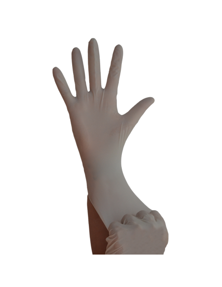 Guantes de Látex c/polvo, 6gr, Extra Fuerte, 1.5 AQL