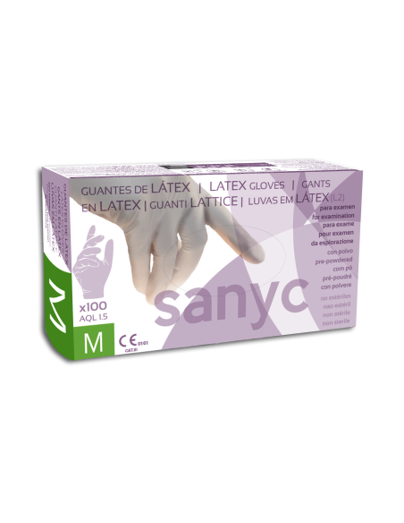 Latex Gloves w/powder, 6gr, Extra Strong, 1.5 AQL