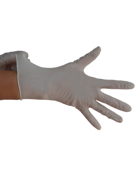 Guantes de Látex s/polvo, Extra Fuerte, 6,5gr, 1.5 AQL