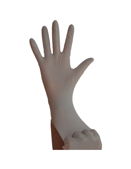 Guantes de Látex s/polvo, Extra Fuerte, 6,5gr, 1.5 AQL