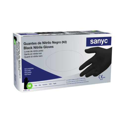 Luvas de nitrilo sem pó, 5,5 g, AQL 1.5