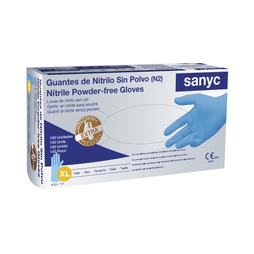 Extra Heavy Duty Nitrile Gloves, powder free, 7 gr, AQL 1.5