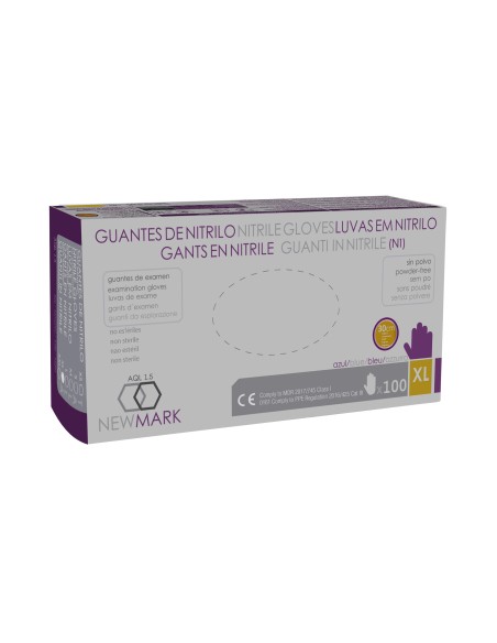 Guantes de Nitrilo s/polvo 30cm , 7 gr, AQL 1.5