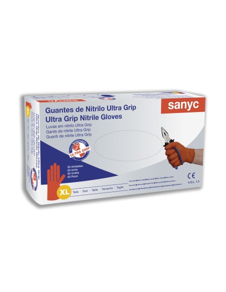 Guantes de Nitrilo Ultra Grip, 8,5gr, AQL 1.5