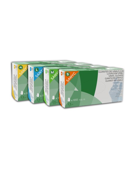 Guantes de Vinilo s/polvo, 5gr, 1.5 AQL