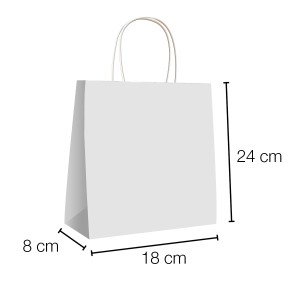 Sacos papel kraft com asa...