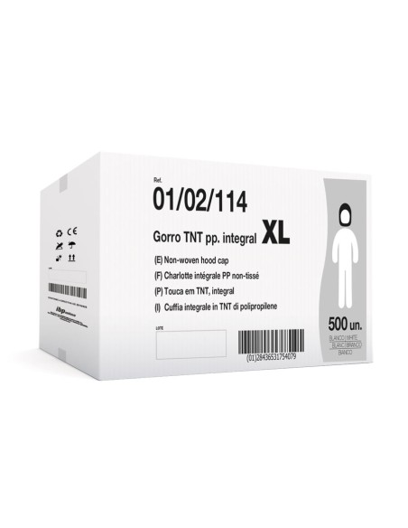 Embalaje Gorro Integral Blanco XL