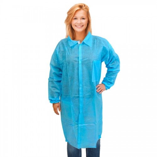 Non-woven SPP labcoat industry without pockets...