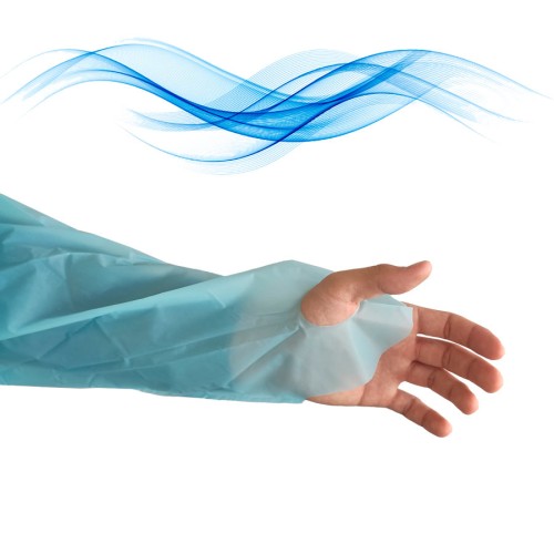 CPE gown with thumb hole