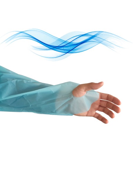 Bata CPE com orifício para o polegar