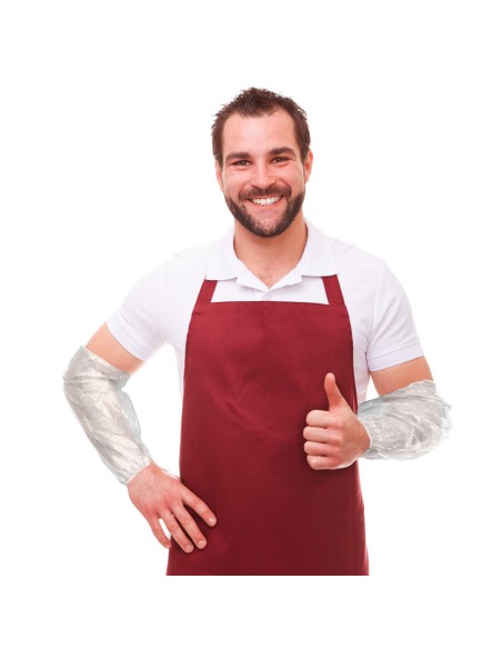 Handmade polyethylene sleeve white colour