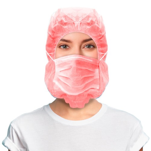 Non-woven hood cap with IIR face mask