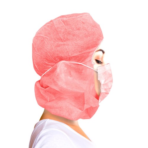 Non-woven hood cap with IIR face mask