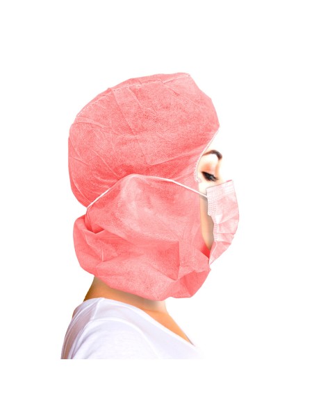 Non-woven hood cap with IIR face mask