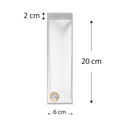 Sacos de polietileno com fecho reutilizável