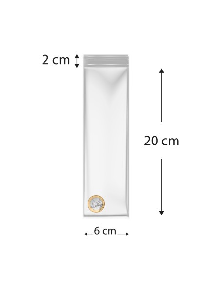 Sacos de polietileno com fecho reutilizável