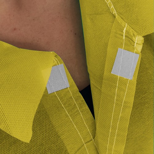 Non-woven SPP labcoat industry without pockets...