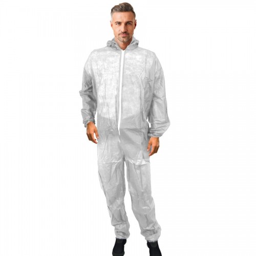 Non-woven coverall with hood 35 gr