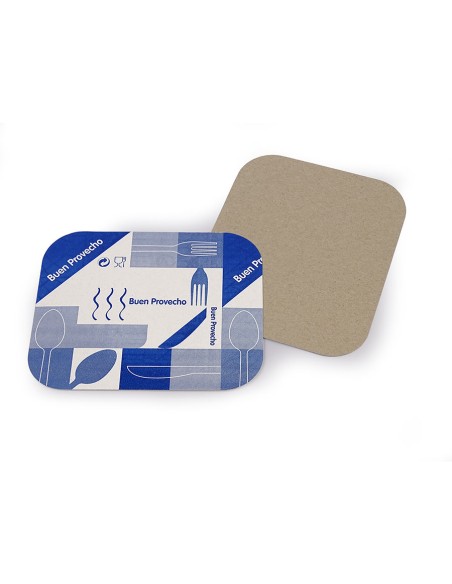 Envases de aluminio rectangulares y redondos con tapa