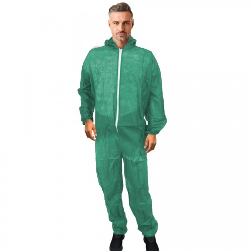Non-woven coverall with hood 35 gr