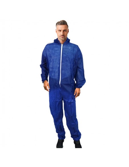 Non-woven coverall with hood 35 gr