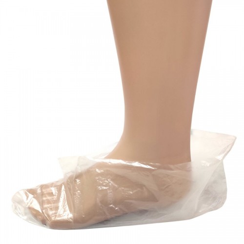 Shoe store polyethylene try-on socks