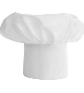 Gorros de cocina de tela o desechables