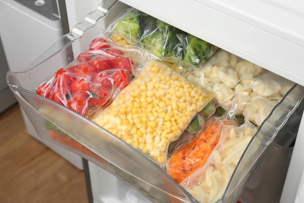 congelar alimentos sacos plastico