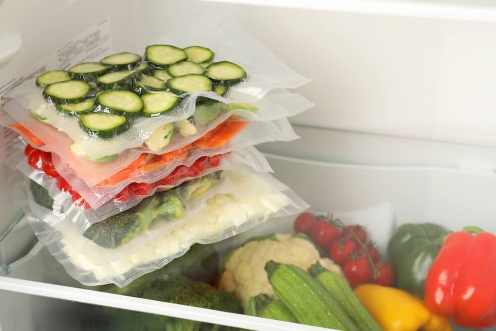 Diferentes tipos de bolsas de vacío para la conservación de los alimentos